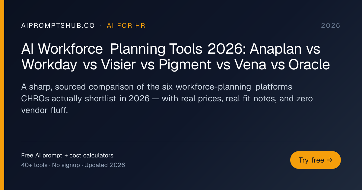 Best AI Workforce Planning Tools Compared — Anaplan vs Workday vs ...